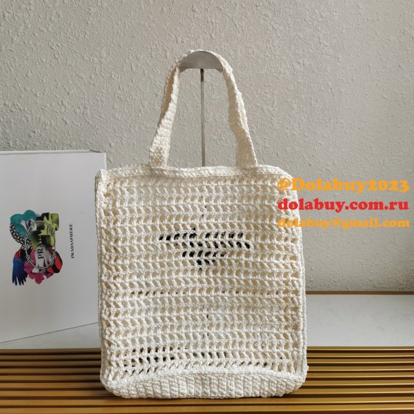 Top Quality PRADA Raffia tote bag Replica