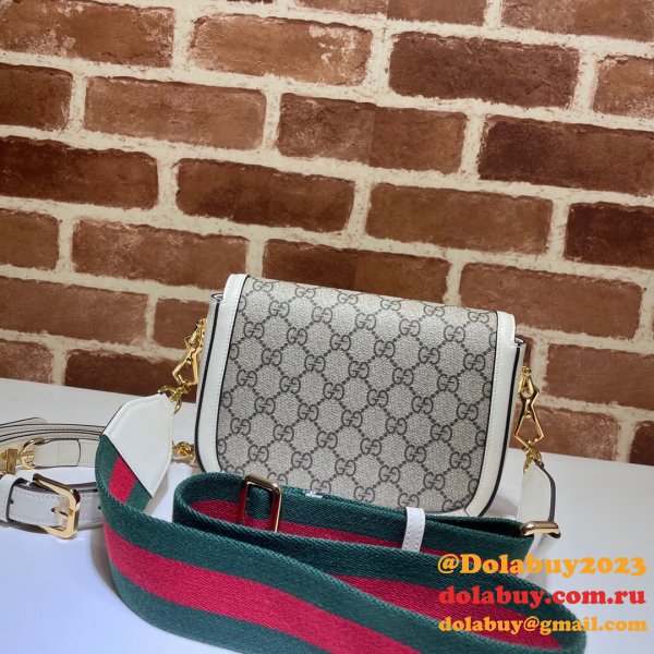 Gucci Replicas Horsebit 1955 mini bag white