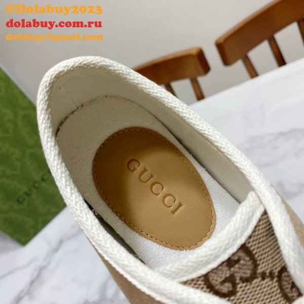 Perfect Dolabuy 1:1 Mirror Replica Gucci GG Canvas Shoes