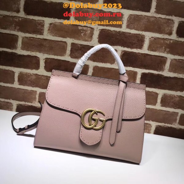 7 Star Gucii GG Best Marmont leather top handle 421890 bag