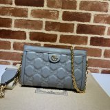 1:1 Replica Gucci 702200 GG Matelassé Leather Shoulder Bag designer bags