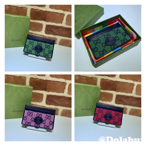 UK Gucci High Quality 659601 GG Multicolor card case wallet