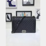 AAA+ Le Boy large Best Black Bags Caviar 30cm