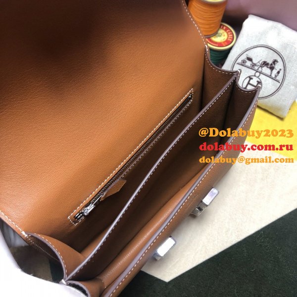 Hermes Constance Bag 23cm Epsom Leather Camel