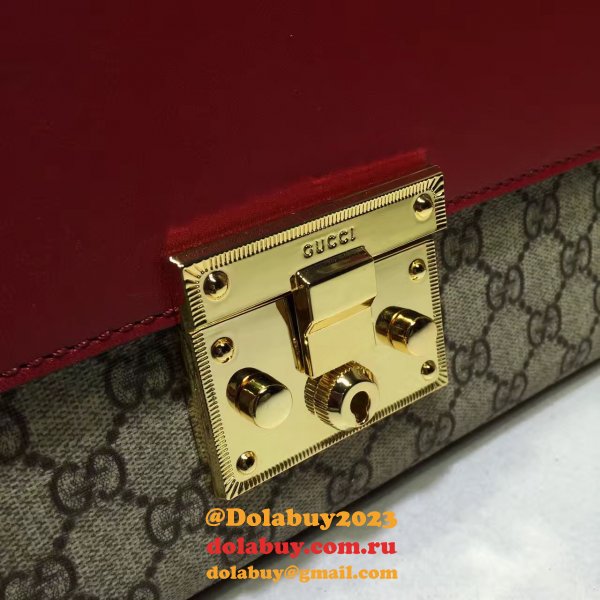 Top Quality Gucci Replicas Padlock small GG shoulder 409486 bag