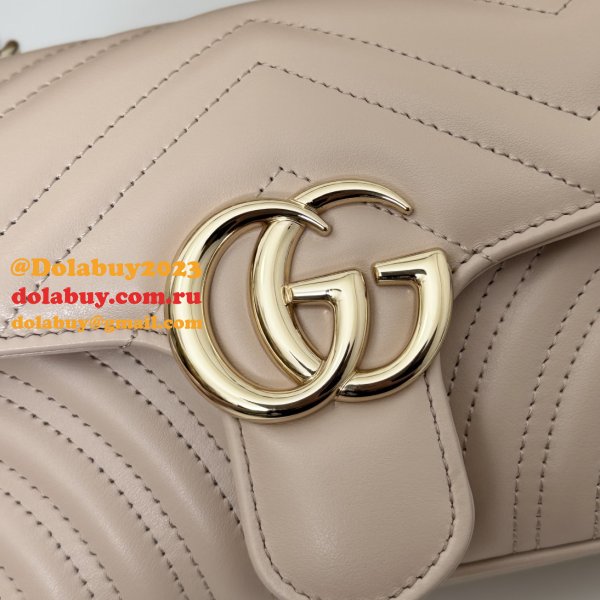 Gucci Top Quality 446744 GG Marmont Crossbody Matelassé Bag