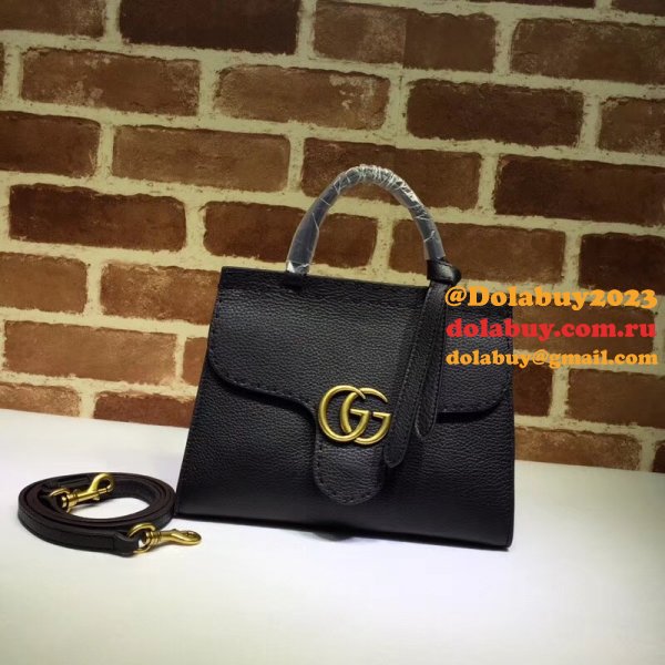 UK Gucci GG Fake Marmont leather top handle mini 442622 bag