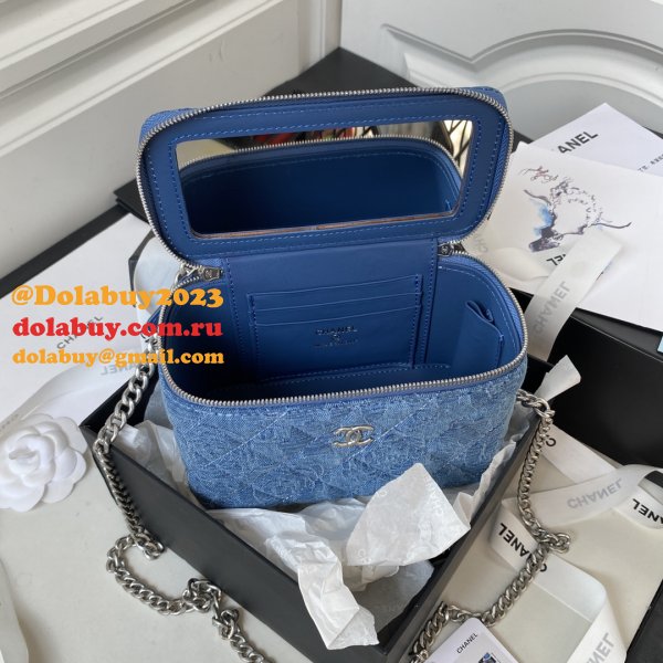 Vanity Replica 1:1 Mirror Chain Fashion AP3204 Blue Bag