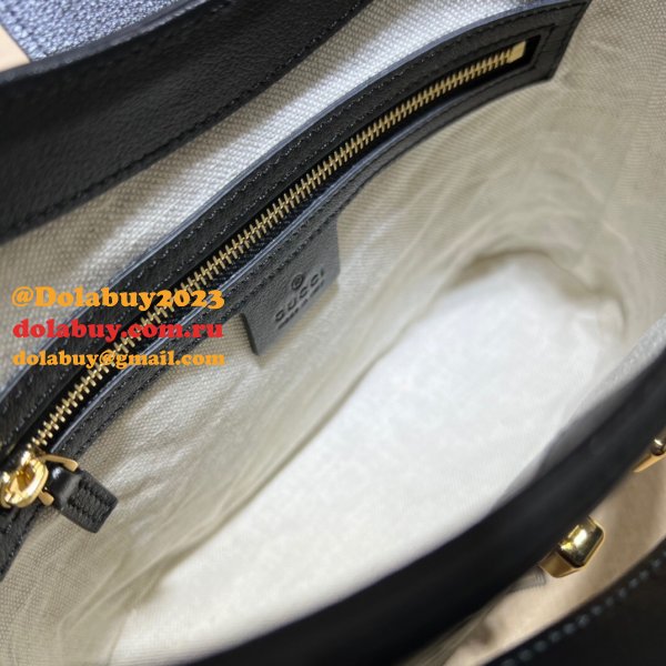 Top Quality 675788 Replicas Small GG shoulder black/white bag