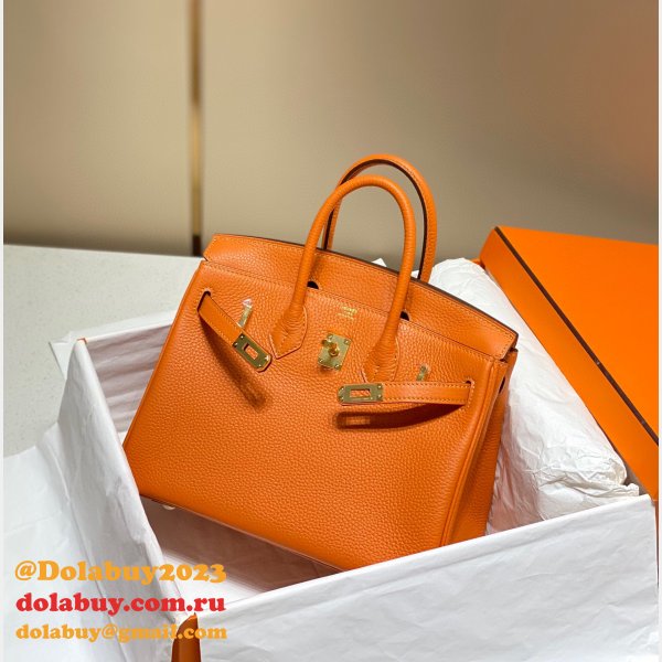 HERMES BIRKIN 25CM HALF HUMAN HANDMADE STICHING