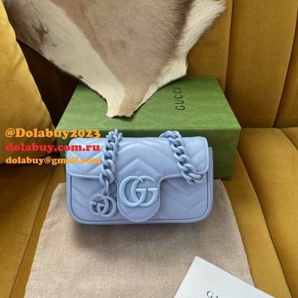 Knockoff Gucci GG Marmont matelassé leather super 699757 bag