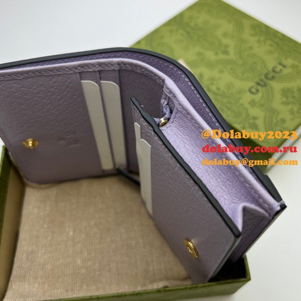 Gucci Knockoff GG Supreme Jumbo Ophidia Card Case 523155 Wallet