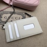 Inspired GG Marmont Crossbody Replica Gucci Pink 751526 Bag