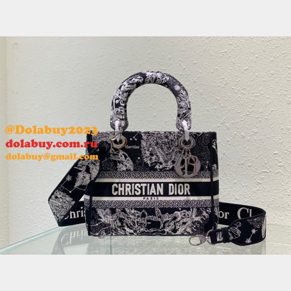 Leather Lady Dior 24cm Luxury Replica Brand Designer Bags