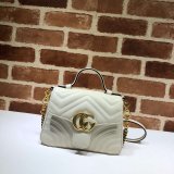 Cheap 547260 Gucci Chevron Leather GG Marmont Mini Top Handle