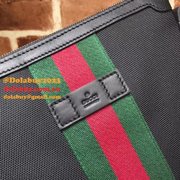 Top Quality Gucci Web GG Supreme Flat Messenger Replica 471454 Bag