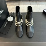 Top Quality Chanel Short Lambskin Boots