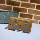 High Quality Gucci UK Beige Disney 602532 zip around wallet