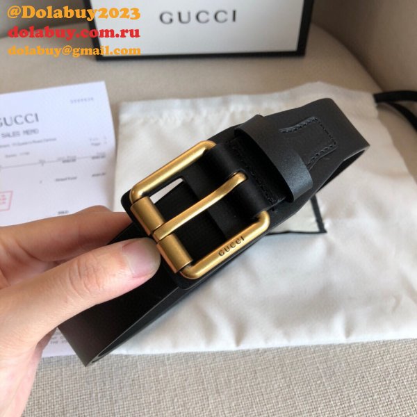 UK Gucci 30mm Replica Belt Black