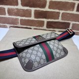 Ophidia GG Perfect Gucci 752597 Belt Ebony Supreme Replica Bag