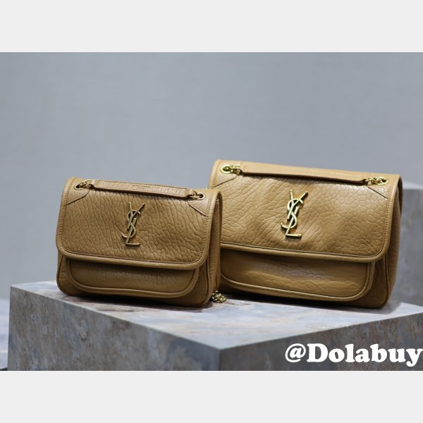 Best 28/22cm Replica Saint Laurent Niki 633158/633151 Khaki Bags