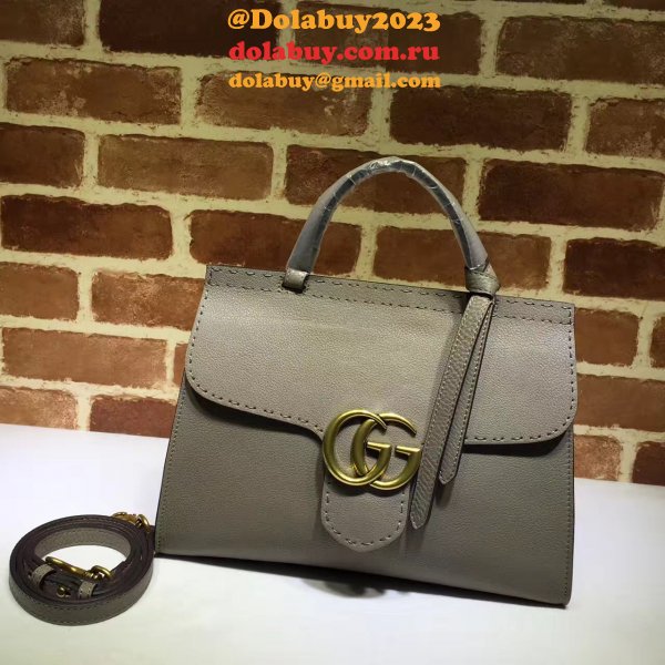 7 Star Gucii GG Best Marmont leather top handle 421890 bag