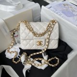 Luxury CC MINI AS4385 pearl chain BAG 2024