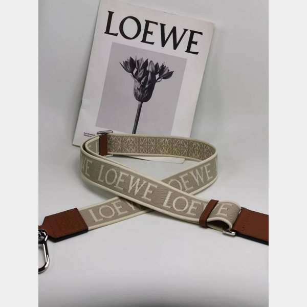 Best Loewe Anagram double-sided embroidered shoulder strap