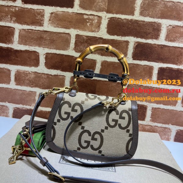 Buy Gucci Knockoffs Small 675797 jumbo GG bag with bamboo