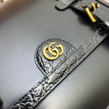 Fake Gucci Crocodile Trim Messenger Sales Online 702136 Bag