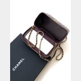 Replica AP4168 Vanity Clutch With Chain Shiny 1:1 Mirror Bag