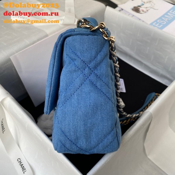 Wholesale Flap Best Replica 19 Flap AS1160 Bag Discount Cheap Online 26CM