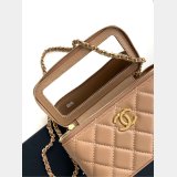 Replica AP4168 Vanity Clutch With Chain Shiny 1:1 Mirror Bag