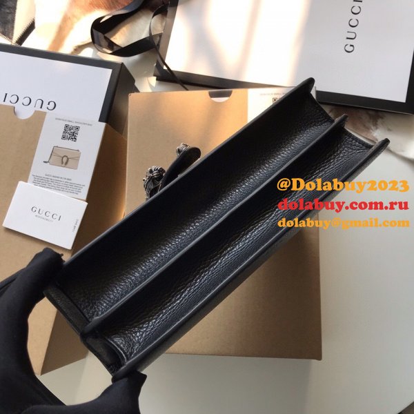 Wholesale Replica Gucci 400249 Dionysus GG Supreme Shoulder Black Bag