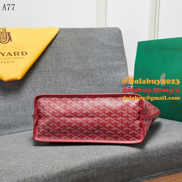 Cheap Top Quality Goyard Classic Chevron St. Louis PM Totes Red Bags