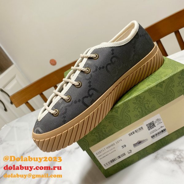 Gucci Shoes Replica Double G Canvas 1:1 Mirror High-Quality