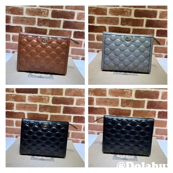 Shop Gucci Replica GG Matelassé Pouch 723780 Clutches