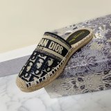 Best Quality 1:1 Mirror Dior Embroidered Fisherman Shoes