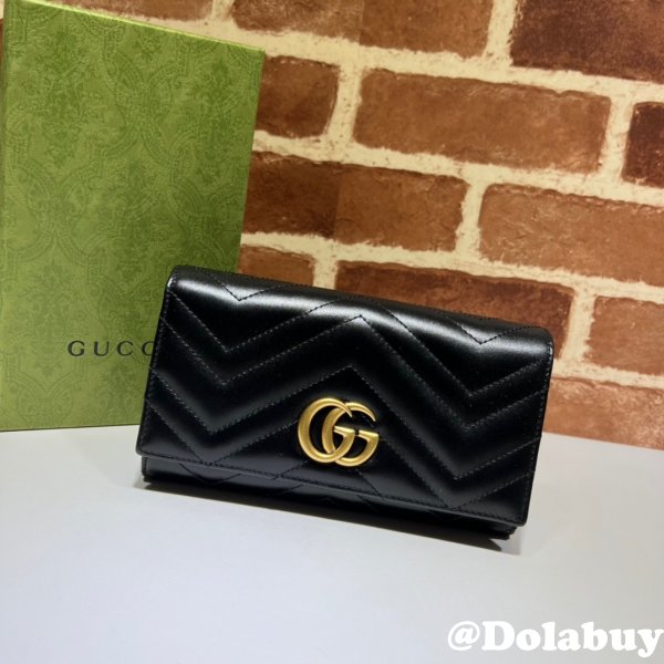 Gucci high quality Designer Replica GG Marmont continental wallet 443436 Bag