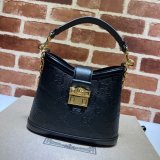 Top Quality 675788 Replicas Small GG shoulder black/white bag