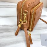 High Quality Dior Caro Bag Brown Supple Cannage Calfskin