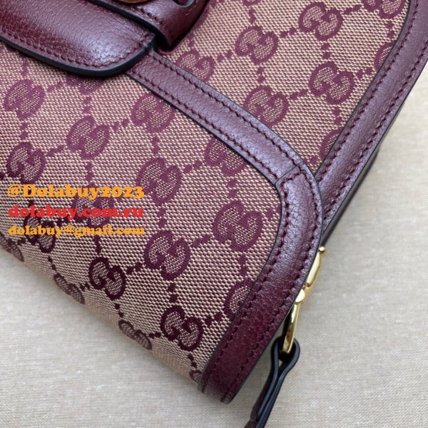 Top Quality Gucci Horsebit 1955 Shoulder GG Supreme 602204 Replica Bag