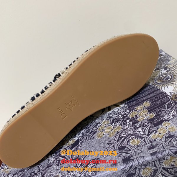 Dior Buy High Quality Monogram Embroidered Fisherman Replica Shoes