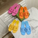 Top Quality GUCCI INTERLOCKING G CUT-OUT SANDAL FLAT