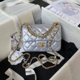 Luxury CC MINI AS4385 pearl chain BAG 2024