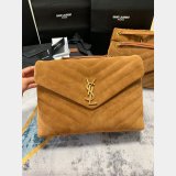 Replica AAA LouLou 32cm Saint Laurent Loulou Brown/Black Bags Collection