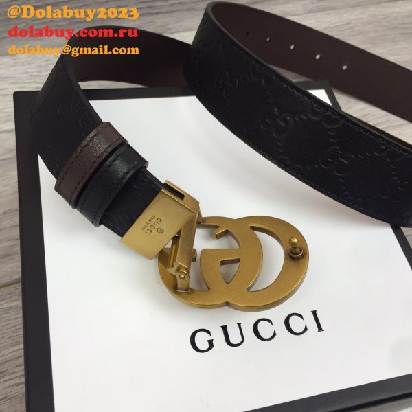 Gucci Belt With Double G Buckle 37MM-1 Knockoff