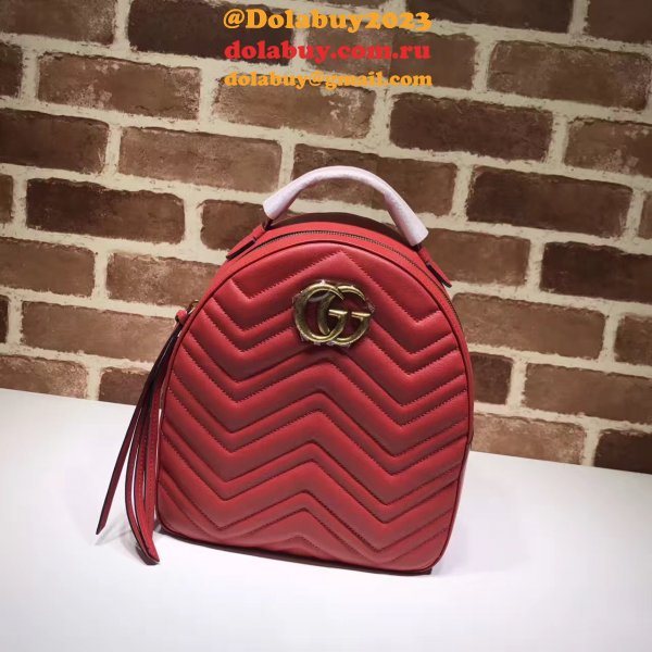 AAA+ Gucci Replica 476671 GG Marmont quilted leather backpack