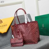 High Quality Goyard Classic Chevron St. Louis PM Totes Winer-Red Bags