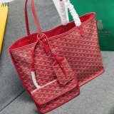 Cheap Top Quality Goyard Classic Chevron St. Louis PM Totes Red Bags